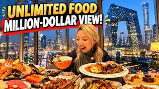 Beijing's BEST Buffet with a View All-You-Can-Eat Chinese Food & INSANE CBD Skyline!