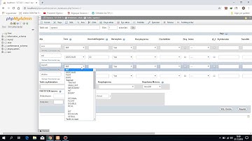 mysql veri tabanı oluşturma