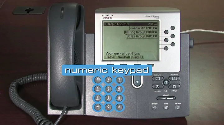 Cisco 7900 series Phone Tutorial, Chapter 2: Phone Layout