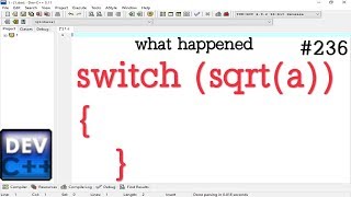 Program for use sqrt function in switch Case statement || Simple Method Apply || #236