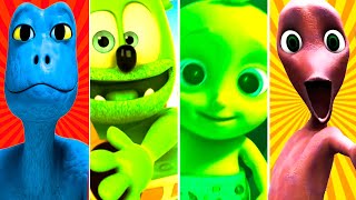 Dame tu Cosita VS Patila VS Gummy Bear VS Me Kemaste VS Alien Green Funny Color dance challenge