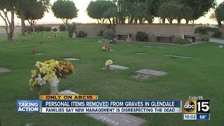 Personal items removed from graves in Glendale