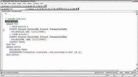 SQL Server  Controlling Transactions