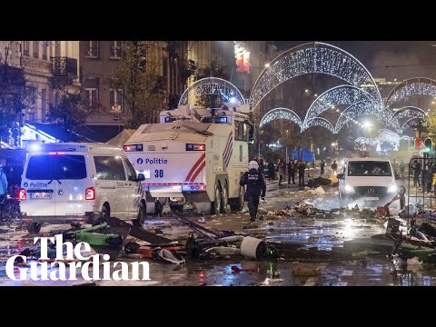 Chaos erupts in Brussels after Morocco beat Belgium at World Cup