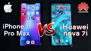 iPhone 11 Pro Max vs Huawei Nova 7i - Speed Test Comparison - هواوي نوفا 7 اي ضد ايفون 11 برو ماكس