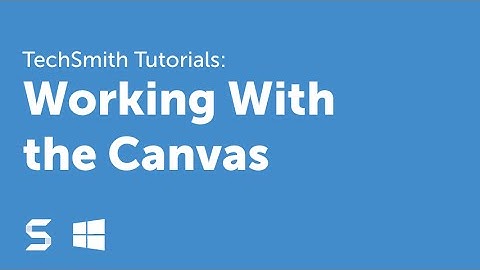 Snagit 13: Working With the Canvas
