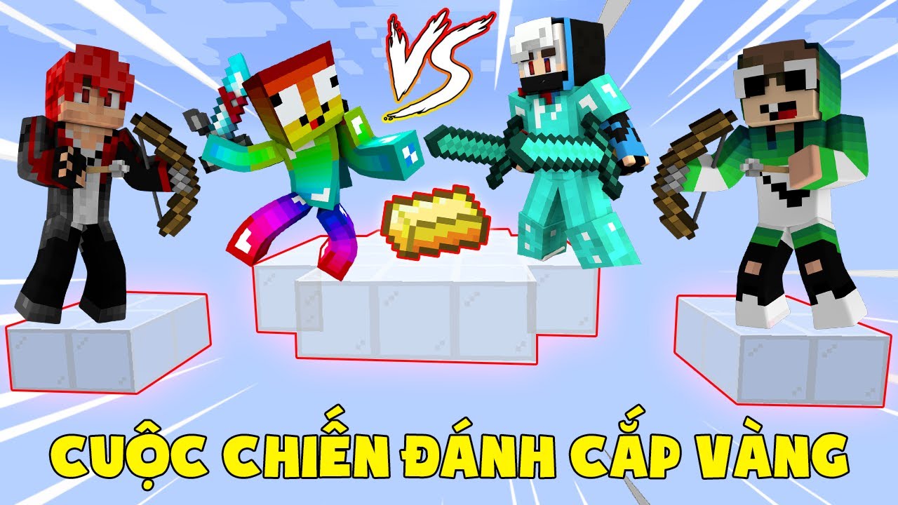 MINI GAME : CUỘC CHIẾN ĐÁNH CẮP VÀNG ** THỬ THÁCH CHIẾN THẮNG CỦA NOOB TRONG MINECRAFT THẬT ĐƠN GIẢN