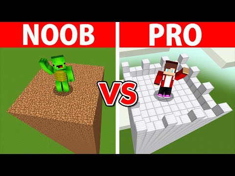 Minecraft NOOB vs PRO: EN KORUNAKLI GÜVENLİK KULESİNİ YAPMA YARIŞMASI