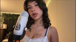 ASMR Tingliest Mouth Sounds And Spit Painting (little rambles)