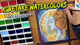 I tested Kuretake Watercolors. Another review and a little artwork of course.