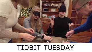 Christmas Food Taste Test Blindfolded Challenge #tidbittuesday