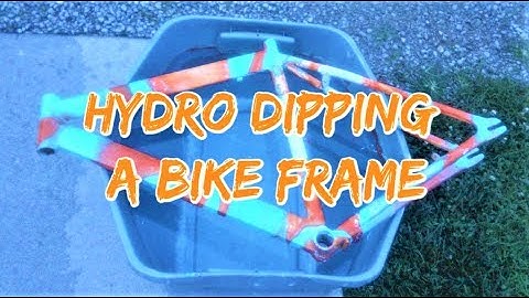 Hydro Dipping a bicycle frame