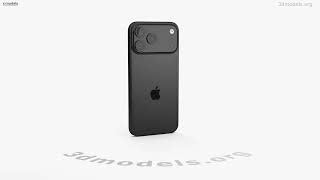 Apple iPhone 18 Pro Max Dark Gray 3D model by 3DModels.org