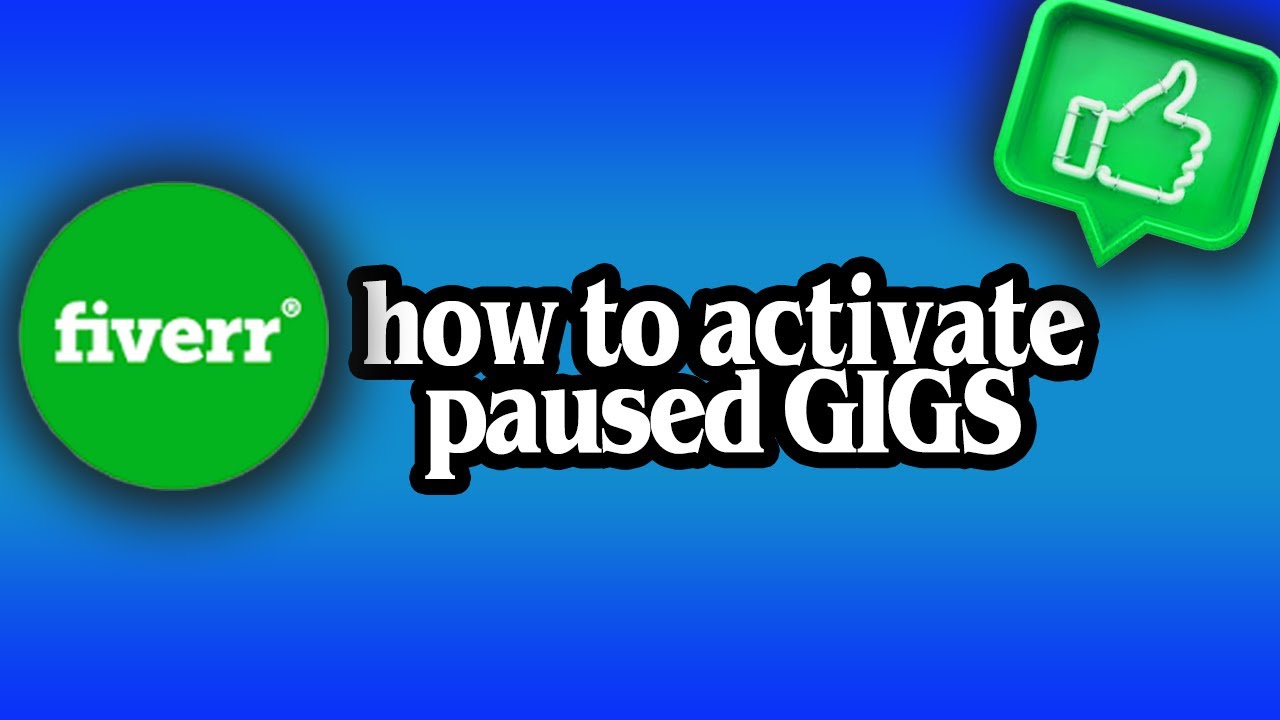 how to activate paused gig