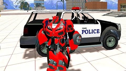 Flying Robot Car Simulator: Real Rope Hero Game #2 - Android Gameplay 2021