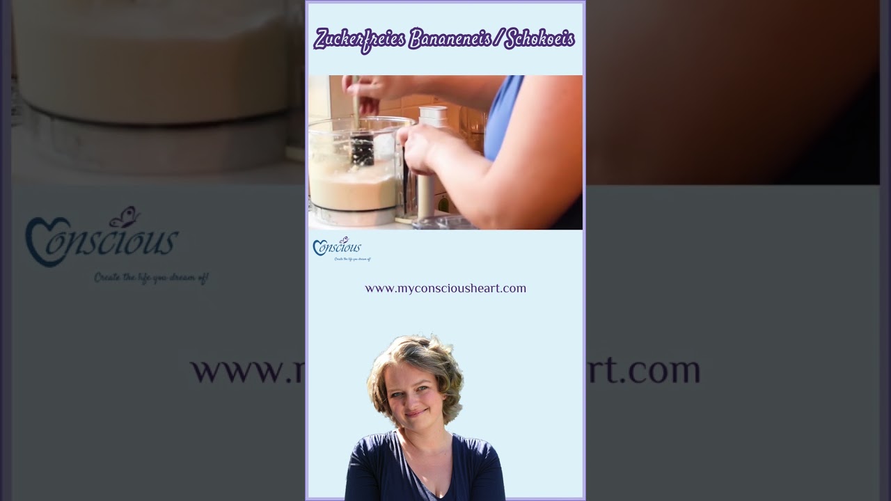 BANANEN- & SCHOKOLADENEIS - Zuckerfreies Rezept - Lecker und nahrhaft! 😋