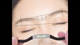 PMU Eyebrow Mapping Tool Bubble Leveler for Perfectly Shaped Brows