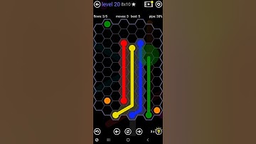 How To Solve Flow Free Hexes Hextangle Pack Level 20 8x10 Board Walk Through Solution Walkthrough