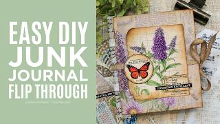 Easy DIY Junk Journal Flip Through | Vintage Butterfly & Botanical Inspiration