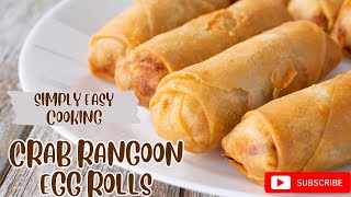 Crab Rangoon Eggrolls | 2 Mins Tutorial