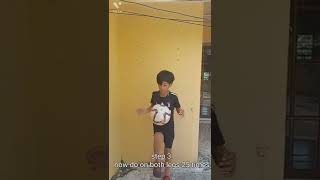 how to knee juggle. #shorts#ronaldo #messi #football#training #freestyle