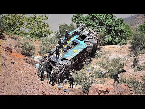 At least 44 die in Peru after bus plunges into ravine