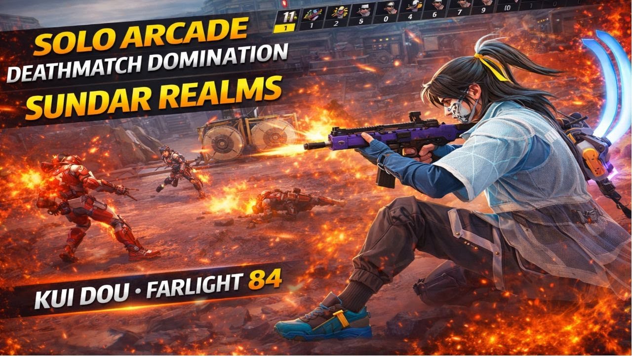 Solo Arcade Deathmatch Domination at Sundar Realms | Kui Dou | Farlight 84 Gameplay