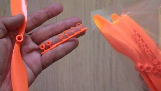 GWS EP Counter Rotating Propeller (RH-8043 203x109mm) Orange (6pcs/set)