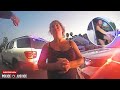 Intense DUI Arrest Turns Chaotic: Passenger Throws Evidence, Fights Cops & Gets Hobbled