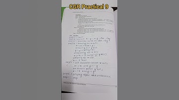 Computer Graphics Practical 9 Manual Writing #shorts