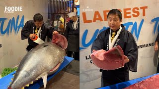 RM100,000 HUGE BLUEFIN TUNA CUTTING! MALAYSIA BOOK OF RECORDS!