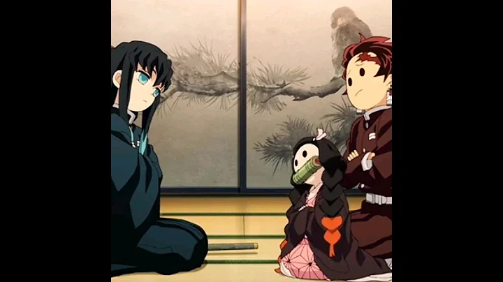 Nezuko and muichiro |cute moment😆🤗| #shorts  #anime #demonslayer