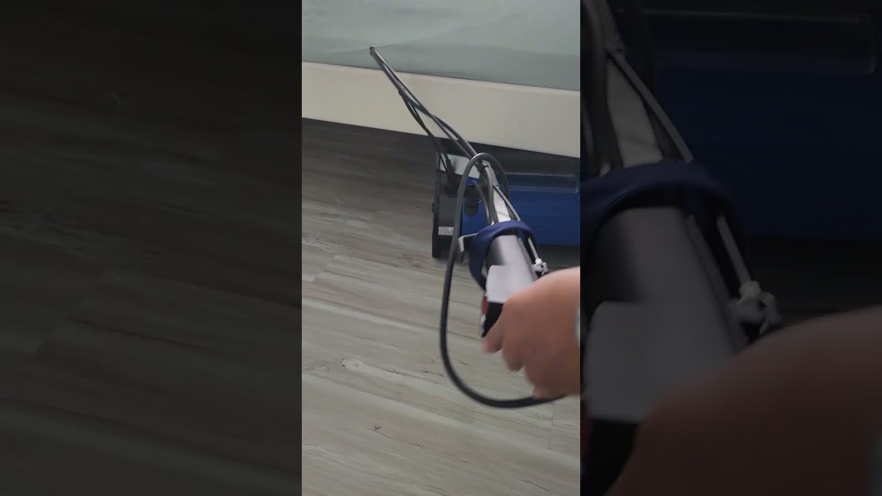 Vinyl floor deep cleaning with Floor Scrubber machine  