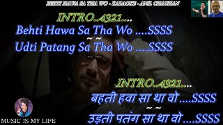 Behti Hawa Sa Tha Woh Karaoke With Scrolling Lyrics Eng. & हिंदी Resimi