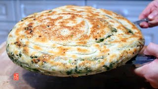 【EngSub】Green Onion Flatbread/Giant Scallion Pancake 蔥油餅/蔥花大餅好吃有竅門堪稱黃金餅  ▏佳宝妈美食 Gabaomom Cuisine