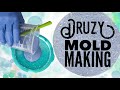 Silicone Druzy Mold Making Using Epsom Salts - Casting Home Grown Crystals - Part 1