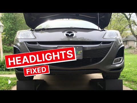 2010 Mazda 3 GT OEM Adaptive HID Xenon Headlight moisture troubleshooting tips SOLVED