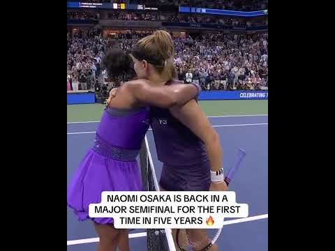 Naomi Osaka and her mom's reactions to her making the US Open semifinal 🥹