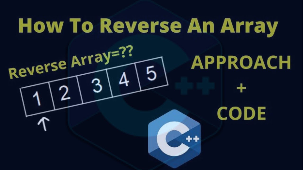 How to Reverse An array in C/C++ | Detailed Explanation in Hindi/Urdu ...
