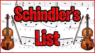 Schindler´s List violin sheet / partitura violino / partitura violín -easy violin sheet /J. Williams