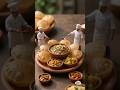 Halwa Puri at home #foodasmr #shortsfeed