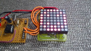 PIC12F675 MAX7219 Driving a 8x8 LED Matrix