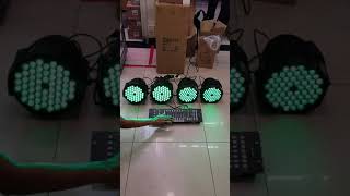 PAKET 3 pcs Lampu Par Led 54 x 3 watt FULL COLOR & DMX Controller 512 - Lampu Panggung