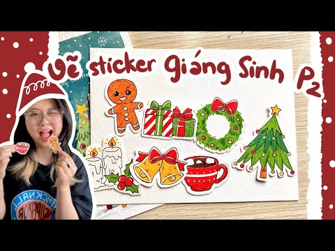 Vẽ Sticker Giáng Sinh phần 2 | Beisme