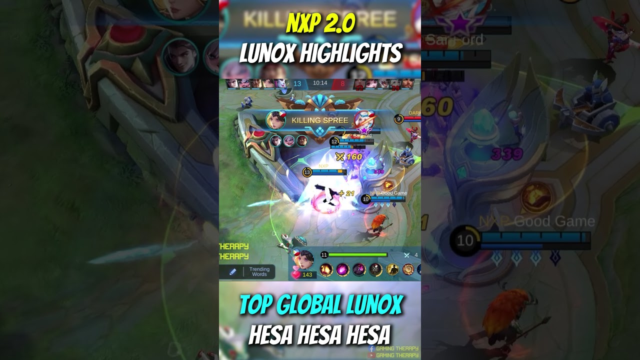 Top Global Lunox Hesa Hesa Hesa Highlights | Mobile Legends Gameplays