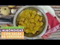 ALBÓNDIGAS CON SALSA DE VERDURAS | Receta casera de albóndigas en salsa | Albóndigas saludables