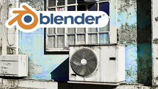 【Blender初心者向け】知識0から始めるblenderチュートリアル#1　室外機編
