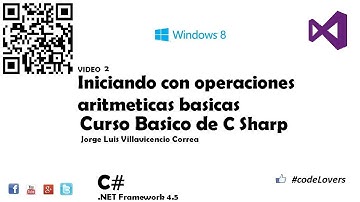 Curso C# - Vídeo 2 - Realizando operaciones aritméticas basicas