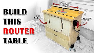 How To Make Router Table With DIY Router Fence
