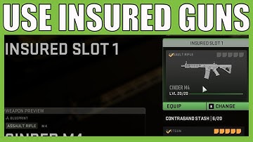 How To Unlock And Use Insured Weapons In Call Of Duty DMZ - How To Create A Custom Insured Weapon